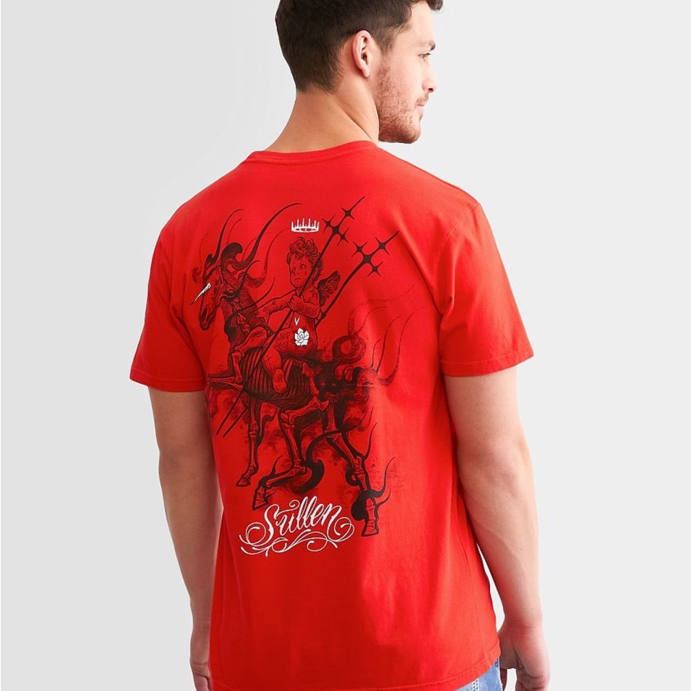 Sullen Men’s T-Shirt in Hibiscus Red